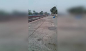 জনতা কারফিউ চলাকালীন কালিয়াগঞ্জ স্টেশন এর দৃশ্য