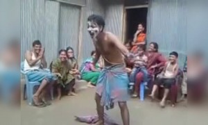 দয়াল বাবা গানে দেখুন নাচ