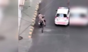 বাইরে বিনা কারণে বেরোলে এই হবে নমুনা