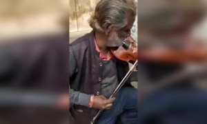 কি সুন্দর ভায়োলিন বাজাচ্ছেন উনি