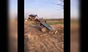 ট্রাক্টর যখন হয়ে যায় হেলিকপ্টার