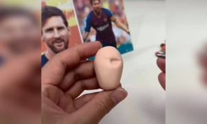 দেখুন মেসির এই অদ্ভুত আর্ট