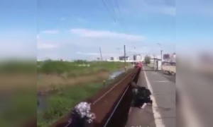 কিভাবে এই লোকটি বাচ্চাটিকে রানিং ট্রেন থেকে বাঁচালেন দেখুন