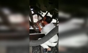 দেখুন ট্রেনের গার্ড কিভাবে মৃত্যুর হাত থেকে বাঁচলেন