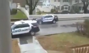 আমেরিকাতে এক বাচ্চা কে জন্মদিনের শুভেচ্ছা জানালেন পুলিশ