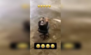 নিজের এলাকা স্যানিটাইজ করতে গিয়ে কি হলো দেখুন