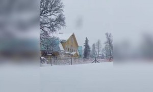 নরওয়েতে বরফ পড়লে কি সুন্দর দেখায়