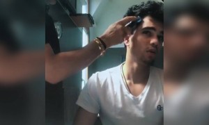 শচীন টেন্ডুলকার কাটলেন নিজের ছেলের চুল