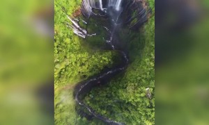 দুর্লভ একটি প্রাকৃতিক দৃশ্য ।