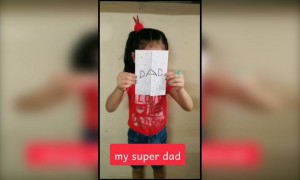 বাবা মানে হাজার শাসনের পরও সন্তানকে সেই পরিমান ভালোবাসা!!😊😊