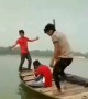 নৌকায় নাচতে গিয়ে কি হলো দেখুন