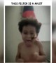 ক্যামেরার এই ফিল্টার দেখে বাচ্চাটা ভয় পেয়ে গেছে